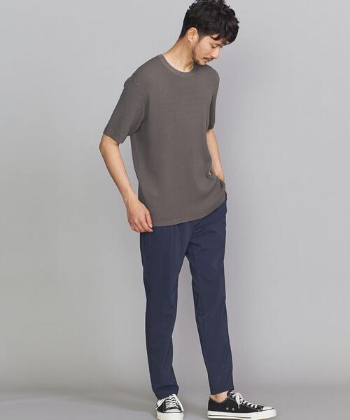 BEAUTY&YOUTH UNITED ARROWS（ビューティーアンドユースユナイテッドアローズ）の「BY ウォッシュ サーマル ニットTシャツ（ニット/セーター・メンズ・ブラック/ベージュ/オリーブ・SMALL/MEDIUM/LARGE/X-LARGE）」の6枚目の写真