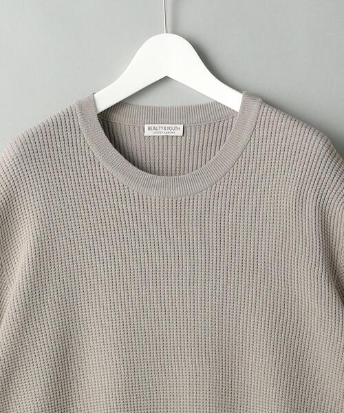 BEAUTY&YOUTH UNITED ARROWS（ビューティーアンドユースユナイテッドアローズ）の「BY ウォッシュ サーマル ニットTシャツ（ニット/セーター・メンズ・ブラック/ベージュ/オリーブ・SMALL/MEDIUM/LARGE/X-LARGE）」の16枚目の写真