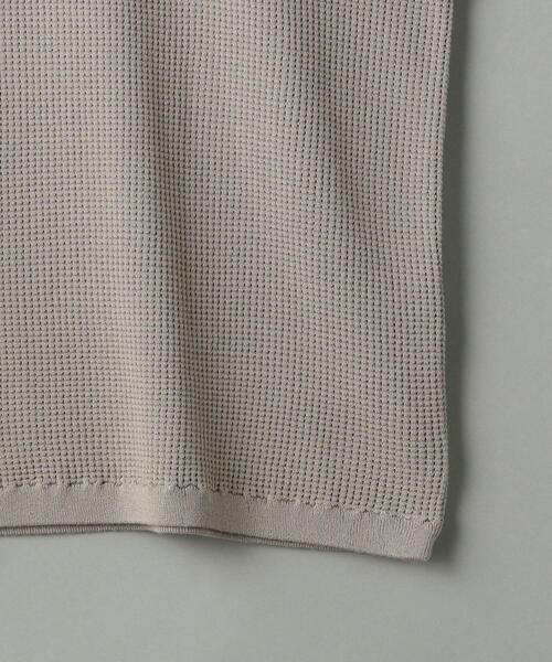 BEAUTY&YOUTH UNITED ARROWS（ビューティーアンドユースユナイテッドアローズ）の「BY ウォッシュ サーマル ニットTシャツ（ニット/セーター・メンズ・ブラック/ベージュ/オリーブ・SMALL/MEDIUM/LARGE/X-LARGE）」の18枚目の写真