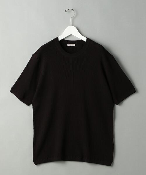 BEAUTY&YOUTH UNITED ARROWS（ビューティーアンドユースユナイテッドアローズ）の「BY ウォッシュ サーマル ニットTシャツ（ニット/セーター・メンズ・ブラック/ベージュ/オリーブ・SMALL/MEDIUM/LARGE/X-LARGE）」の20枚目の写真