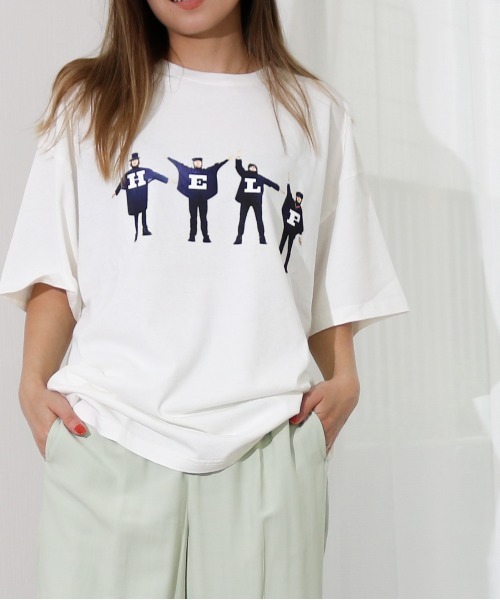 セール The Beatles ザ ビートルズ クルーネック Tee Help Tシャツ カットソー The Beatles ザビートルズ のファッション通販 Zozotown