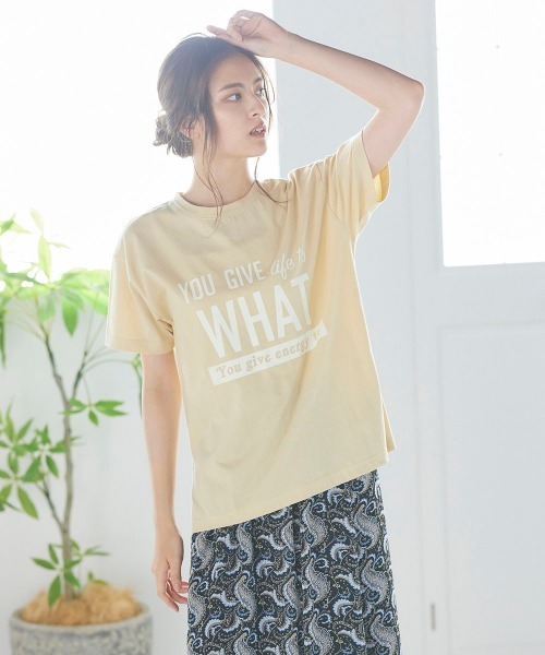 LIPSTAR(リップスター)の「ビッグロゴTシャツ(Tシャツ/カットソー・レディース・ブラック/ベージュ/オフホワイト・M)」の3枚目の写真