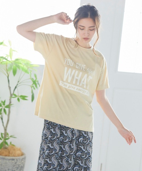LIPSTAR(リップスター)の「ビッグロゴTシャツ(Tシャツ/カットソー・レディース・ブラック/ベージュ/オフホワイト・M)」の5枚目の写真