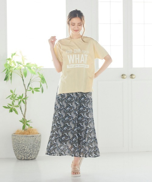 LIPSTAR(リップスター)の「ビッグロゴTシャツ(Tシャツ/カットソー・レディース・ブラック/ベージュ/オフホワイト・M)」の20枚目の写真