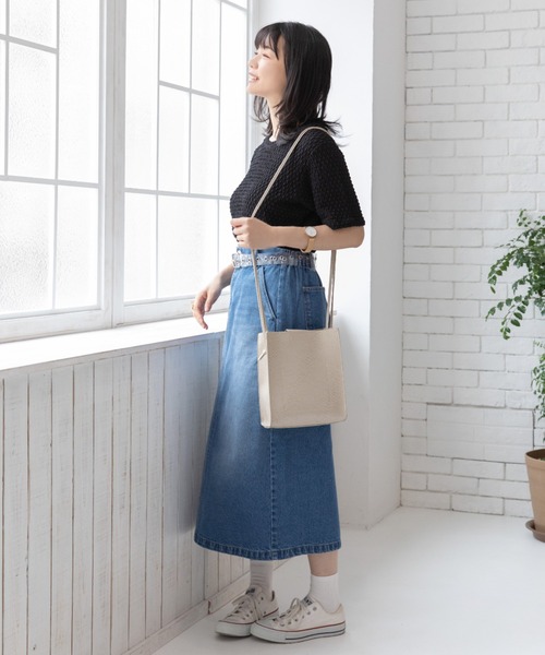 Mysa&Liina（ミーサリーナ）の「スカシ柄ジャガードメッシュカットトップス（Tシャツ/カットソー・レディース・ブラック/オフホワイト/グリーン・M）」の12枚目の写真