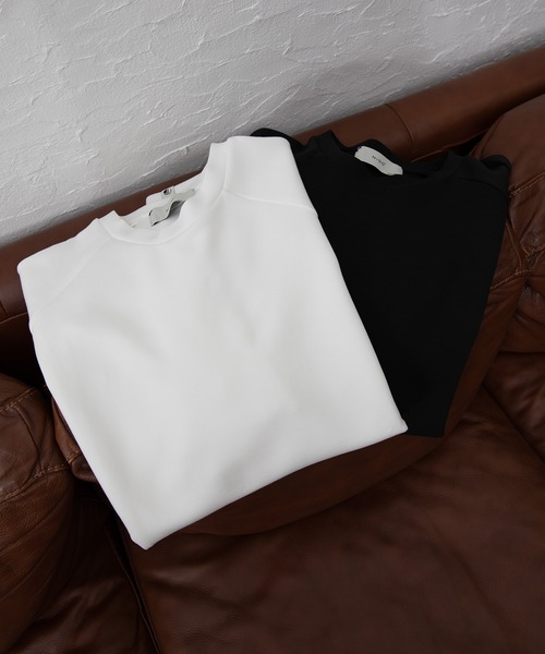 NIDO(ニド)の「とろみドルマンTシャツ(Tシャツ/カットソー・メンズ・ホワイト/ブラック・MEDIUM/LARGE)」の7枚目の写真