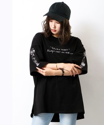 RE730 なみおくんプリント ビッグシルエットTシャツ