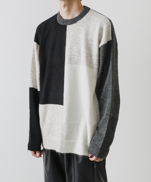 ATTACHMENT（アタッチメント）の「INTERSIA MOHAIR KNIT CREWNECK PULLOVER L/S（ニット/セーター・メンズ・ブラック/ネイビー・1/2/3）」の11枚目の写真