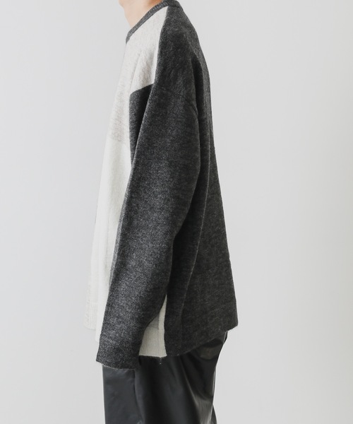 ATTACHMENT（アタッチメント）の「INTERSIA MOHAIR KNIT CREWNECK PULLOVER L/S（ニット/セーター・メンズ・ブラック/ネイビー・1/2/3）」の12枚目の写真