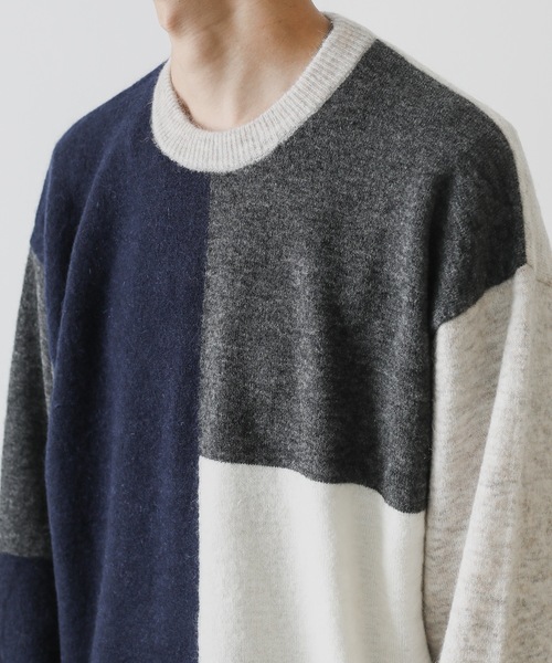 ATTACHMENT（アタッチメント）の「INTERSIA MOHAIR KNIT CREWNECK PULLOVER L/S（ニット/セーター・メンズ・ブラック/ネイビー・1/2/3）」の19枚目の写真