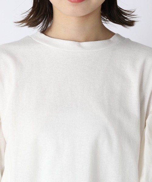 JEANASIS（ジーナシス）の「【WEB限定】バルーンスリーブフハクコンビ/957650（Tシャツ/カットソー・レディース・ホワイト/ブラック/マスタード・FREE）」の18枚目の写真