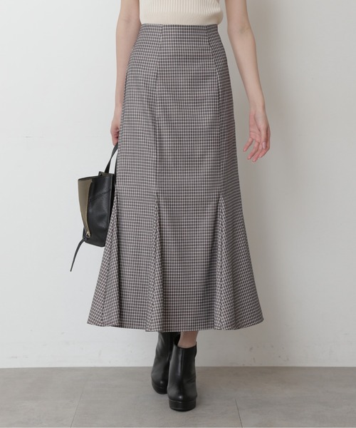 FREE'S MART（フリーズマート）の「チェックマーメイドスカート（スカート・レディース・ブラウン系その他/グリーン系その他3/ベージュ系その他/グリーン系その他/レッド系その他・FREE）」の2枚目の写真