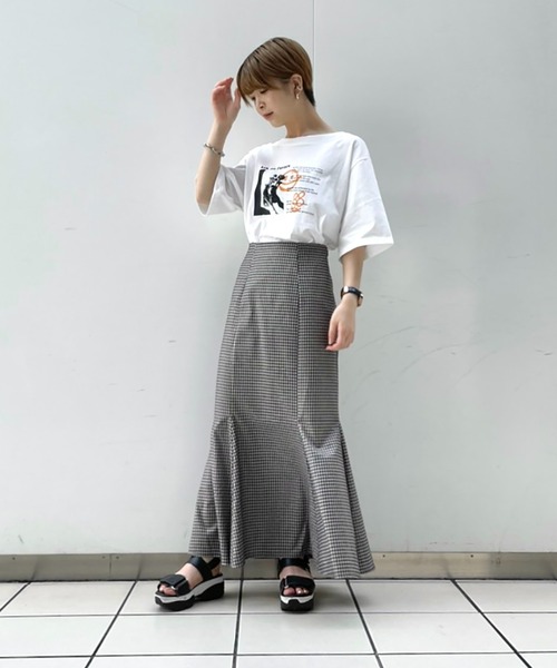 FREE'S MART（フリーズマート）の「チェックマーメイドスカート（スカート・レディース・ブラウン系その他/グリーン系その他3/ベージュ系その他/グリーン系その他/レッド系その他・FREE）」の22枚目の写真