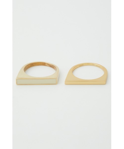 THROW by SLY（スローバイスライ）の「THROW SLOPING TWIN RING ツインリング（リング・レディース・シルバー/ゴールド・FREE）」の13枚目の写真