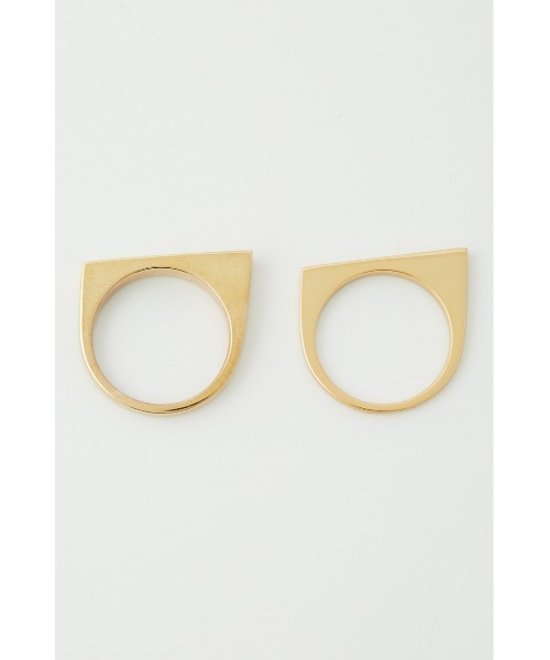 THROW by SLY（スローバイスライ）の「THROW SLOPING TWIN RING ツインリング（リング・レディース・シルバー/ゴールド・FREE）」の15枚目の写真