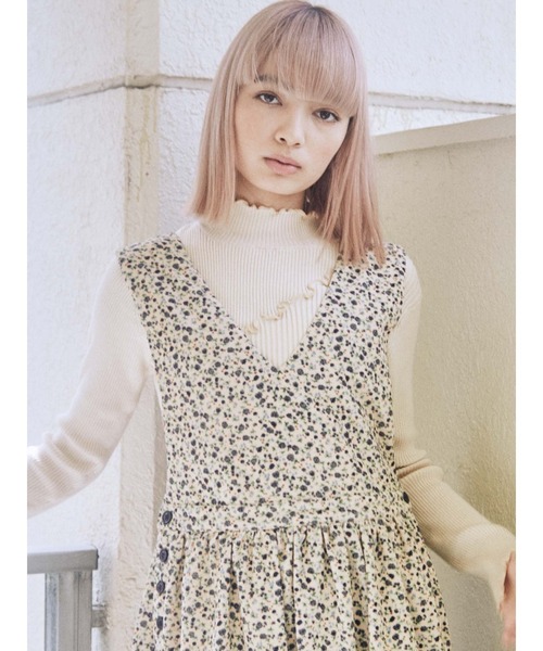 merry jenny（メリージェニー）の「flowerコールワンピース（ワンピース・レディース・アイボリー/ブラック/ブラウン・FREE）」の8枚目の写真