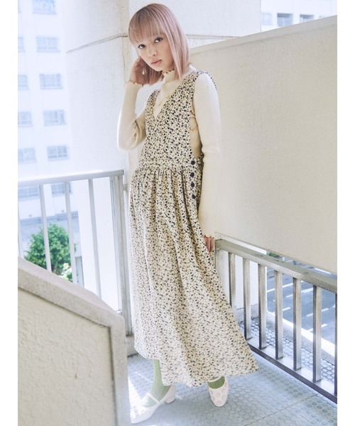 merry jenny（メリージェニー）の「flowerコールワンピース（ワンピース・レディース・アイボリー/ブラック/ブラウン・FREE）」の22枚目の写真