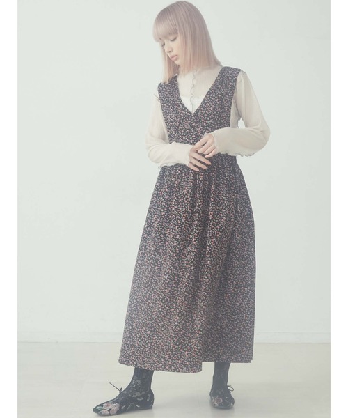 merry jenny（メリージェニー）の「flowerコールワンピース（ワンピース・レディース・アイボリー/ブラック/ブラウン・FREE）」の13枚目の写真
