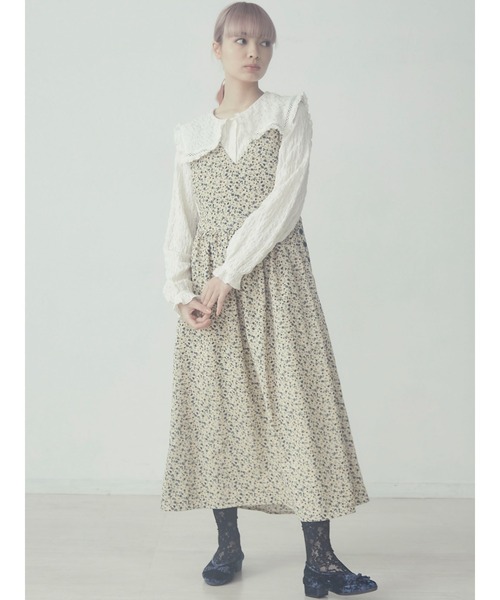 merry jenny（メリージェニー）の「flowerコールワンピース（ワンピース・レディース・アイボリー/ブラック/ブラウン・FREE）」の14枚目の写真