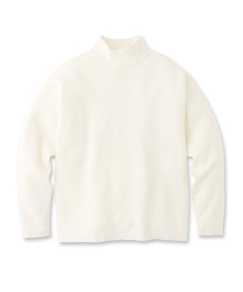 tk.TAKEO KIKUCHI（ティーケータケオキクチ）の「◆モッチモチニット モックネックプルオーバー（ニット/セーター・メンズ・オフホワイト/ブラック/こしょう色系/サンドベージュ/ブルー・03/02/01）」の11枚目の写真