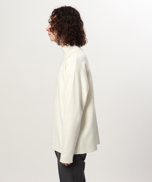 tk.TAKEO KIKUCHI（ティーケータケオキクチ）の「◆モッチモチニット モックネックプルオーバー（ニット/セーター・メンズ・オフホワイト/ブラック/こしょう色系/サンドベージュ/ブルー・03/02/01）」の7枚目の写真