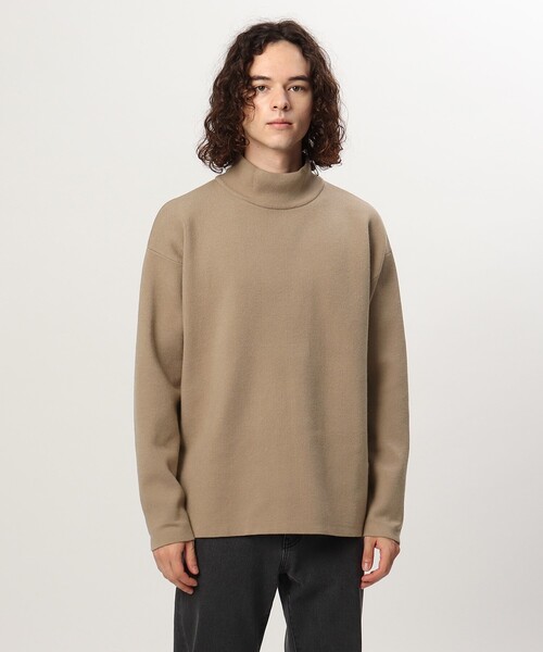 tk.TAKEO KIKUCHI（ティーケータケオキクチ）の「◆モッチモチニット モックネックプルオーバー（ニット/セーター・メンズ・オフホワイト/ブラック/こしょう色系/サンドベージュ/ブルー・03/02/01）」の20枚目の写真