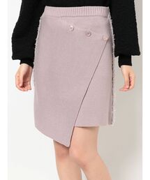 dazzlin | ダブルカラーニットミニスカート(スカート)