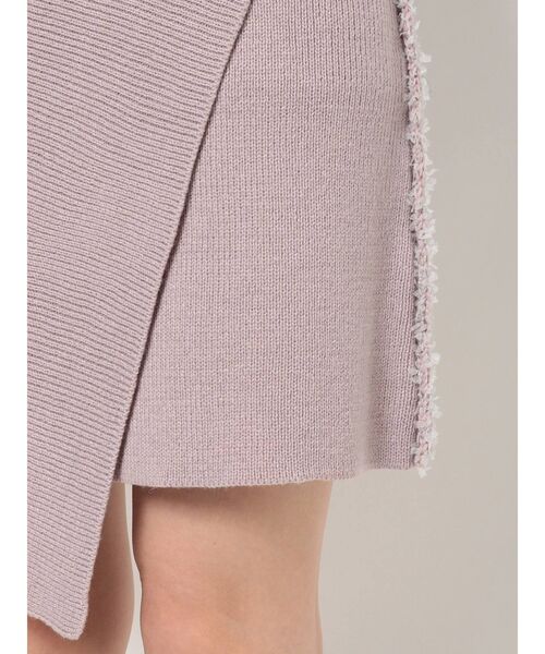 dazzlin（ダズリン）の「ダブルカラーニットミニスカート（スカート・レディース・ベージュ/ピンク・FREE）」の11枚目の写真