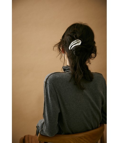 BLACK BY MOUSSY（ブラックバイマウジー）の「【WEB限定】leaf valletta（リーフバレッタ）（バレッタ/ヘアクリップ・レディース・シルバー・FREE）」の10枚目の写真