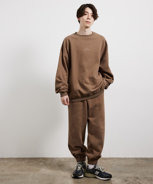 JUNRED（ジュンレッド）の「2ポイントルーズスウェットパンツ（その他パンツ・メンズ・スミクロ/ブラウン/グレー・S/M/L）」の7枚目の写真