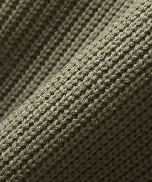 ZIP FIVE（ジップファイブ）の「【ZIP FIVE】7Gあぜ編みオーバーサイズタートルネックニット（ニット/セーター・メンズ・ネイビー/ブルー/グレイッシュベージュ/ライトグレー/オフホワイト/モカ/ブラック/オリーブ/アイボリー/グリーン系・LARGE/MEDIUM/X-LARGE）」の20枚目の写真