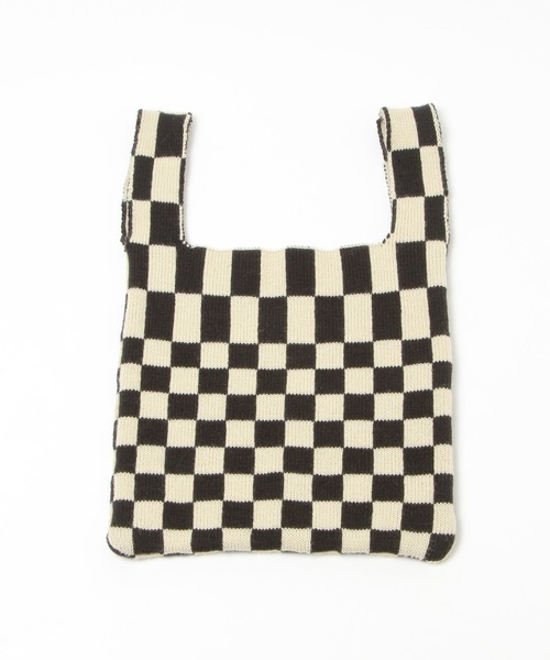 GLOBAL WORK(グローバルワーク)の「アソート柄ニットバッグ/228989(トートバッグ・レディース・ホワイト系その他/ホワイト系その他2/ベージュ系その他・ONE SIZE)」の4枚目の写真