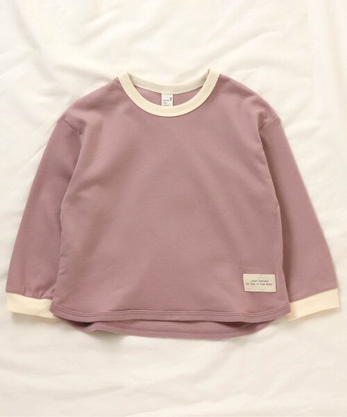 apres les cours(アプレレクール)の「スムースTシャツ(Tシャツ/カットソー・キッズ・ブルー/キャメル/ミント/ベージュ/ピンク・100/120/140/90/110/130/80)」の5枚目の写真