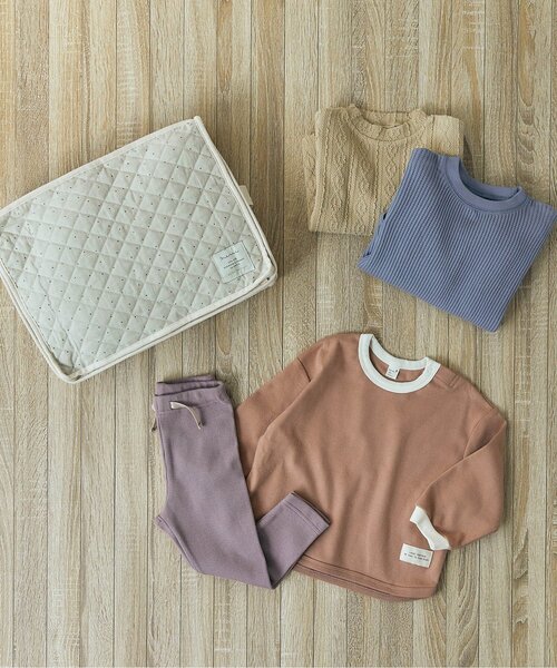 apres les cours(アプレレクール)の「スムースTシャツ(Tシャツ/カットソー・キッズ・ブルー/キャメル/ミント/ベージュ/ピンク・100/120/140/90/110/130/80)」の7枚目の写真