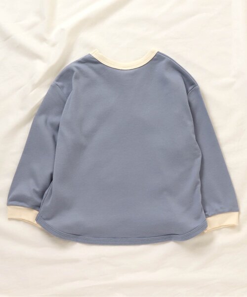 apres les cours(アプレレクール)の「スムースTシャツ(Tシャツ/カットソー・キッズ・ブルー/キャメル/ミント/ベージュ/ピンク・100/120/140/90/110/130/80)」の11枚目の写真