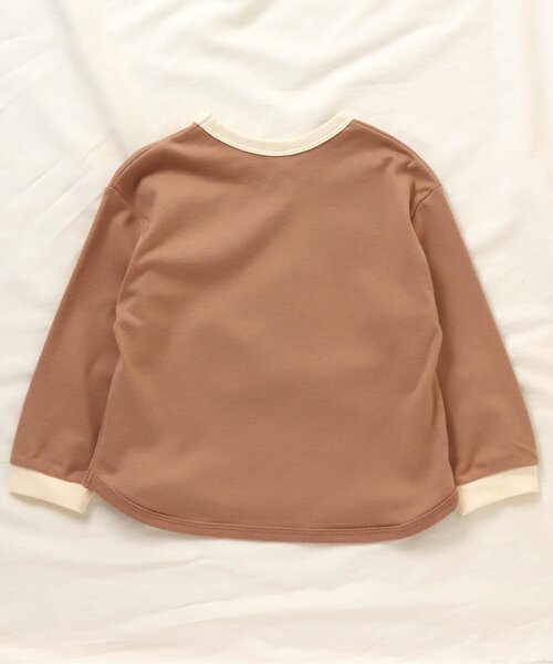 apres les cours(アプレレクール)の「スムースTシャツ(Tシャツ/カットソー・キッズ・ブルー/キャメル/ミント/ベージュ/ピンク・100/120/140/90/110/130/80)」の12枚目の写真