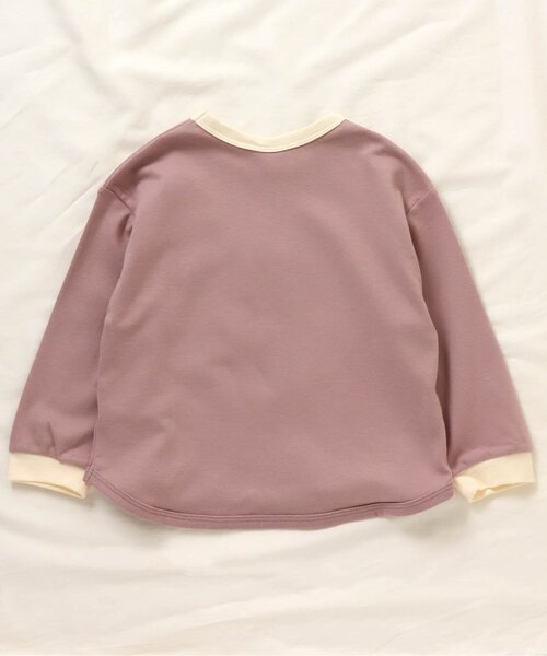apres les cours(アプレレクール)の「スムースTシャツ(Tシャツ/カットソー・キッズ・ブルー/キャメル/ミント/ベージュ/ピンク・100/120/140/90/110/130/80)」の14枚目の写真