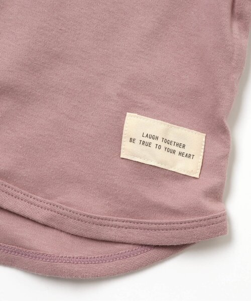apres les cours(アプレレクール)の「スムースTシャツ(Tシャツ/カットソー・キッズ・ブルー/キャメル/ミント/ベージュ/ピンク・100/120/140/90/110/130/80)」の17枚目の写真