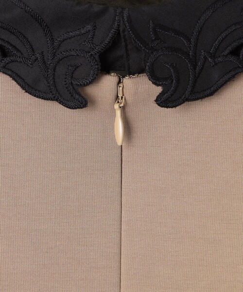 Diagram（ダイアグラム）の「刺繍衿付ジャージワンピース（ワンピース