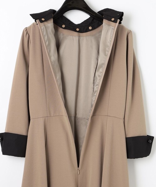 Diagram（ダイアグラム）の「刺繍衿付ジャージワンピース（ワンピース