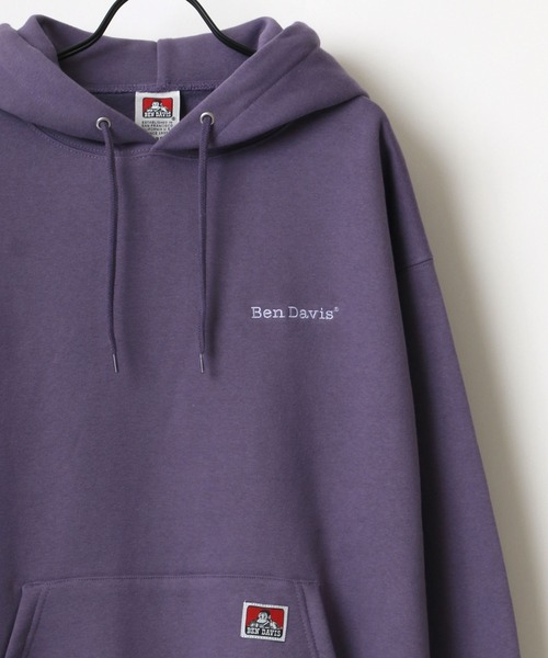 BEN DAVIS(ベンデイビス)の「BEN DAVIS/ベンデイビス HEAVY/ヘビー裏起毛 ビッグシルエット ワンポイント ロゴ刺繍 スウェット パーカー/フーディー(パーカー・メンズ・ホワイト/アッシュグレー/ブラック/ダークグリーン/パープル/アイボリー/ダークオレンジ/オレンジ/グリーン/カーキ/ロイヤルブルー・M/L/XL)」の10枚目の写真
