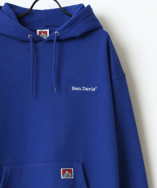 BEN DAVIS(ベンデイビス)の「BEN DAVIS/ベンデイビス HEAVY/ヘビー裏起毛 ビッグシルエット ワンポイント ロゴ刺繍 スウェット パーカー/フーディー(パーカー・メンズ・ホワイト/アッシュグレー/ブラック/ダークグリーン/パープル/アイボリー/ダークオレンジ/オレンジ/グリーン/カーキ/ロイヤルブルー・M/L/XL)」の9枚目の写真