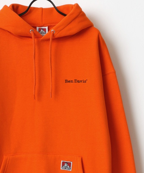 BEN DAVIS(ベンデイビス)の「BEN DAVIS/ベンデイビス HEAVY/ヘビー裏起毛 ビッグシルエット ワンポイント ロゴ刺繍 スウェット パーカー/フーディー(パーカー・メンズ・ホワイト/アッシュグレー/ブラック/ダークグリーン/パープル/アイボリー/ダークオレンジ/オレンジ/グリーン/カーキ/ロイヤルブルー・M/L/XL)」の11枚目の写真
