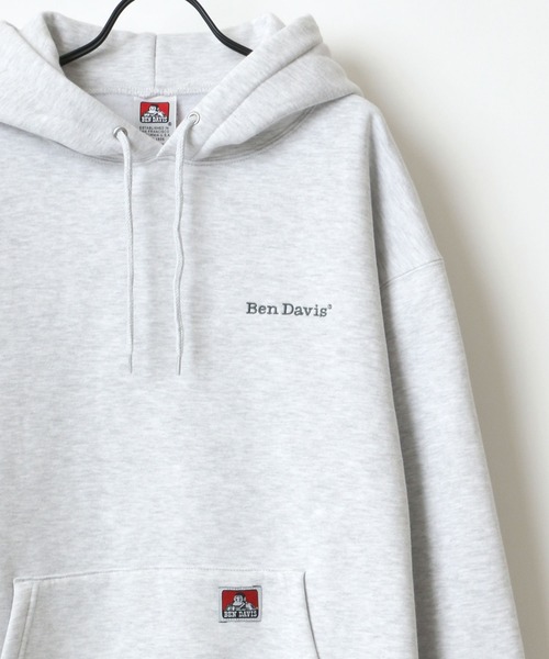 BEN DAVIS(ベンデイビス)の「BEN DAVIS/ベンデイビス HEAVY/ヘビー裏起毛 ビッグシルエット ワンポイント ロゴ刺繍 スウェット パーカー/フーディー(パーカー・メンズ・ホワイト/アッシュグレー/ブラック/ダークグリーン/パープル/アイボリー/ダークオレンジ/オレンジ/グリーン/カーキ/ロイヤルブルー・M/L/XL)」の5枚目の写真