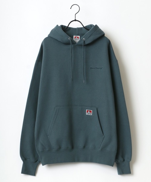 BEN DAVIS(ベンデイビス)の「BEN DAVIS/ベンデイビス HEAVY/ヘビー裏起毛 ビッグシルエット ワンポイント ロゴ刺繍 スウェット パーカー/フーディー(パーカー・メンズ・ホワイト/アッシュグレー/ブラック/ダークグリーン/パープル/アイボリー/ダークオレンジ/オレンジ/グリーン/カーキ/ロイヤルブルー・M/L/XL)」の20枚目の写真