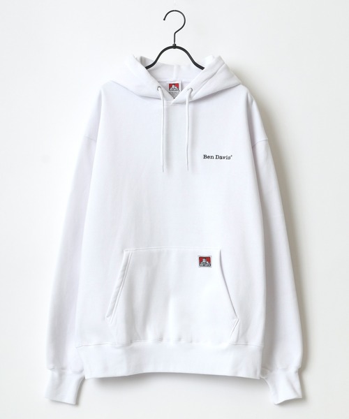 BEN DAVIS(ベンデイビス)の「BEN DAVIS/ベンデイビス HEAVY/ヘビー裏起毛 ビッグシルエット ワンポイント ロゴ刺繍 スウェット パーカー/フーディー(パーカー・メンズ・ホワイト/アッシュグレー/ブラック/ダークグリーン/パープル/アイボリー/ダークオレンジ/オレンジ/グリーン/カーキ/ロイヤルブルー・M/L/XL)」の16枚目の写真