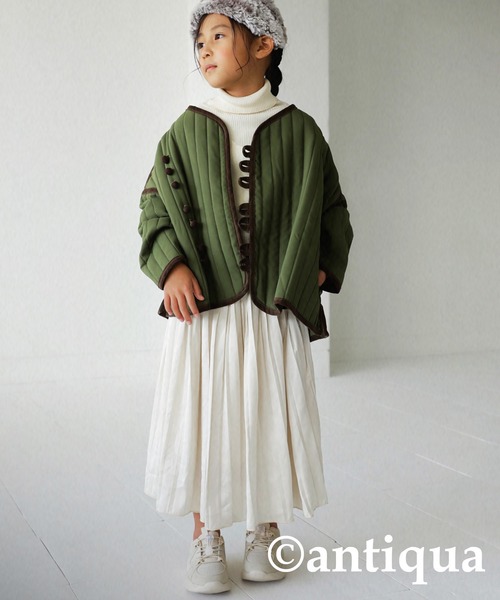 antiqua（アンティカ）の「チャイナボタンミリタリージャケット（ミリタリージャケット・キッズ・ブラック/カーキ・3/5）」の21枚目の写真