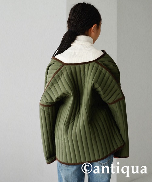 antiqua（アンティカ）の「チャイナボタンミリタリージャケット（ミリタリージャケット・キッズ・ブラック/カーキ・3/5）」の17枚目の写真