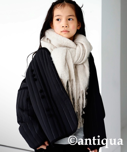 antiqua（アンティカ）の「チャイナボタンミリタリージャケット（ミリタリージャケット・キッズ・ブラック/カーキ・3/5）」の8枚目の写真