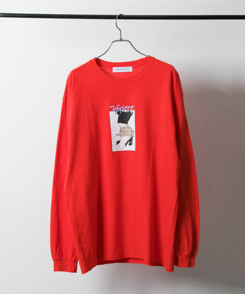 URBAN RESEARCH(アーバンリサーチ)の「VARIOUS TIMELESS ARTS×UR iD CHECK GIRL∴(Tシャツ/カットソー・メンズ・レッド・SMALL)」の1枚目の写真